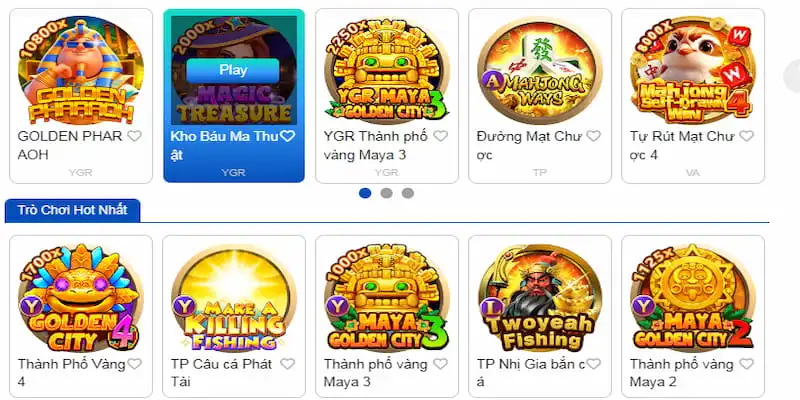 Sảnh TP QQ88 - Nền Tảng Phát Hành Game Nổ Hũ Uy Tín 3 Kho trò chơi trên nền tảng đồ sộ